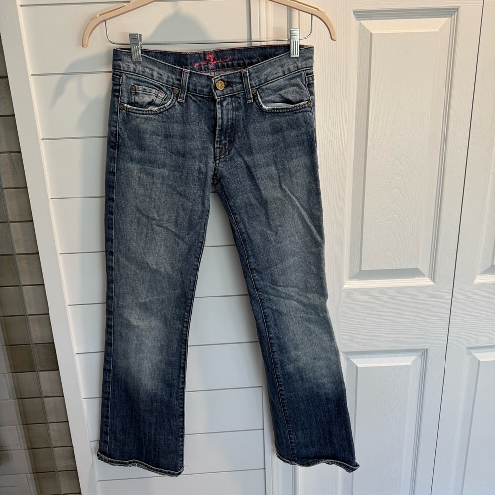 Free People Dark Blue Boot Cut Jeans